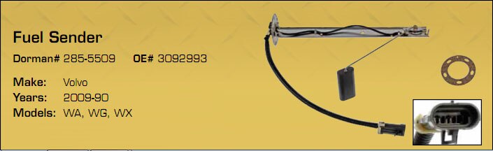 Dorman 285-5509 Fuel Sending Unit Dorman 285-5509 Fuel Sending Unit